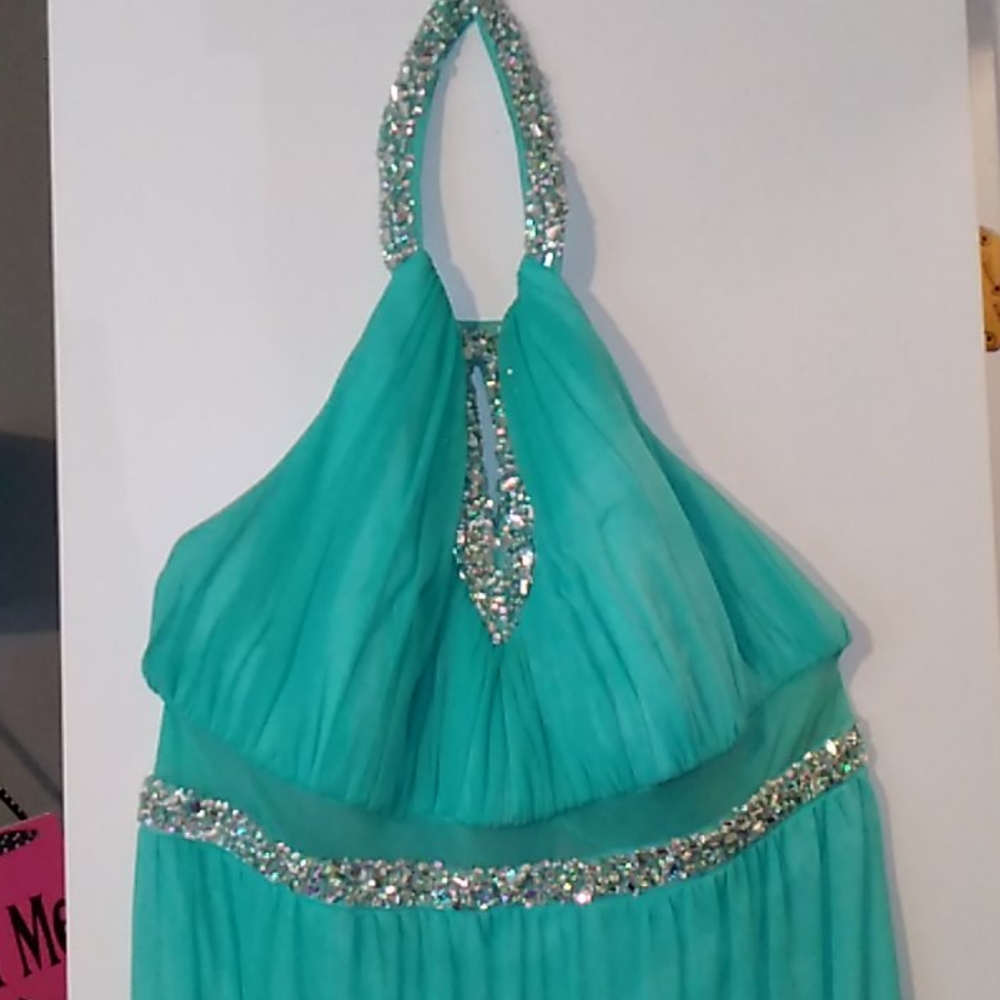 Turquoise formal dress